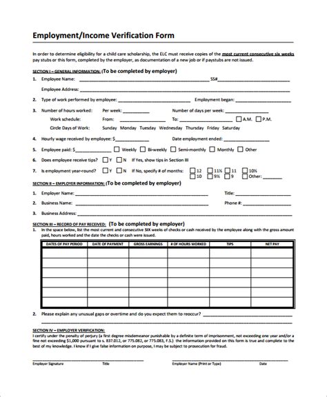 informe saferent|Verification of Income & Employment .